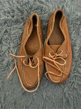 Trader Bay Brown Leather Logo Insole